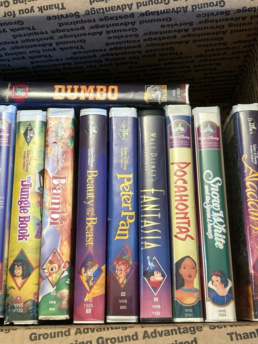 Walt Disney Classic VHS Movie Lot - Colorful Spines - Picture 5 of 5